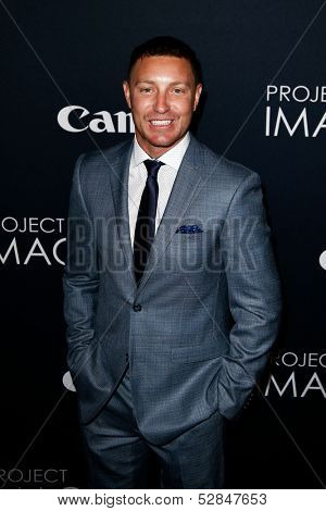NEW YORK- OCT 24: Actor Lane Garrison attends the global premiere of Canon's 