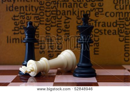 Chess And Security Concept