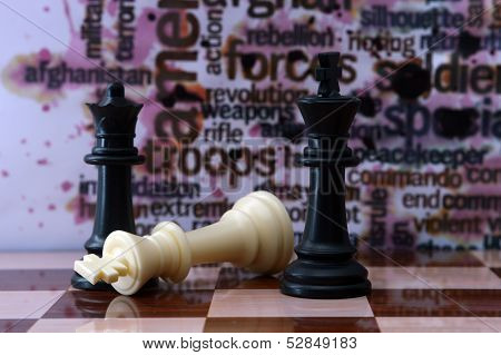 Chess And Military Concept