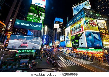 New York,USA-Oct 25,2012: times square and broadway , New York , USA