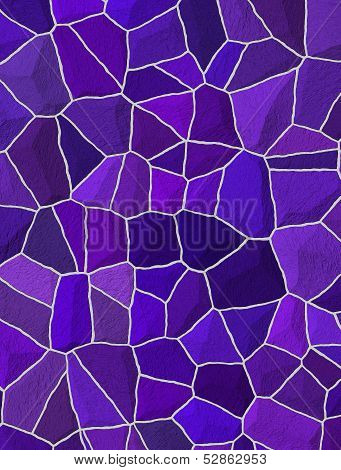 Violet Trencadis Broken Tiles Mosaic