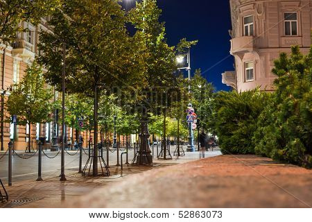 Gediminas avenue in Vilnius, Lithuania