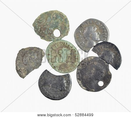 old Roman coins