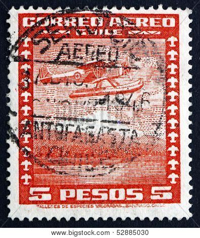 Postage Stamp Chile 1934 Seaplane