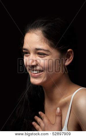 Attractive energetic Indian girl