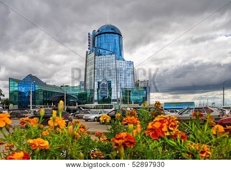 Samara, Russia - May 29: View Of Samara Rail Terminal In May 29, 2010 In Samara, Russia. The Station