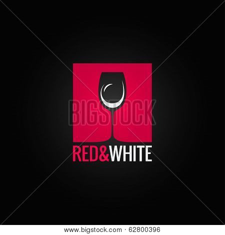 wine menu glass design backgraund