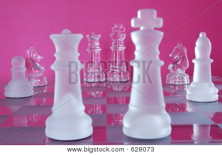 Schach-König-Dame-Schlacht