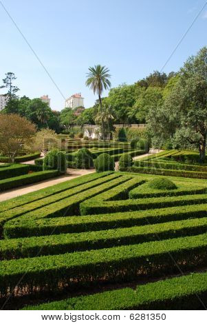 Kouzelný Ajuda zahrada v Lisabon, Portugalsko