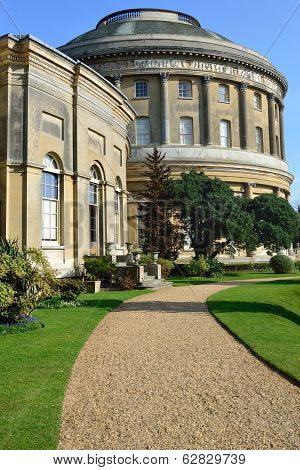 Ickworth Hall and curved path