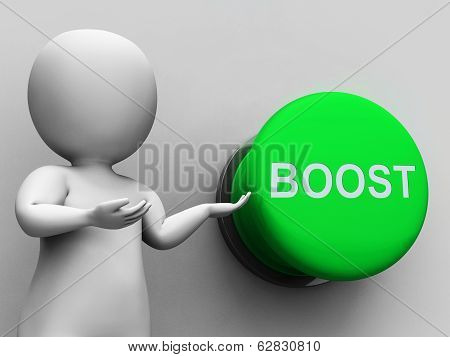 Boost Button Shows Imrovement Upgrade And Better