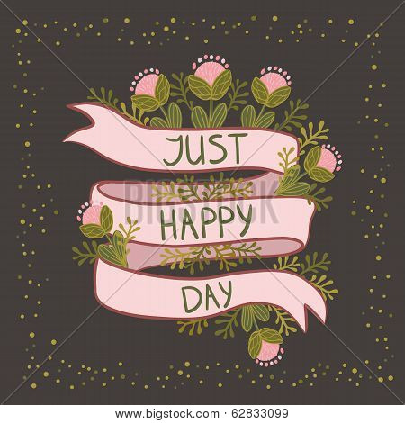 Decorative Floral Banner