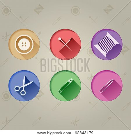 Flat icons for handmader