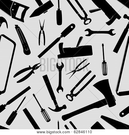 hand tools icons pattern eps10