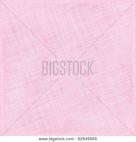Pink Natural Cotton Fabric. Textile Background. Vector