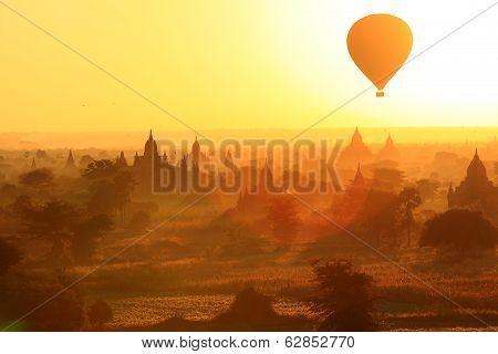 The balloon at bagan Myanmar