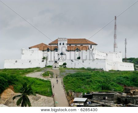 Elmina Castle i Ghana nära Accra