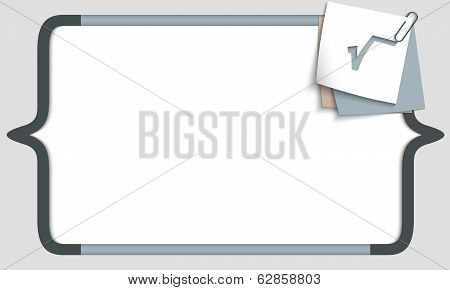 Vector Frame For Any Text With Square Brackets And Radix Sign