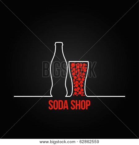 soda bottle splash design menu backgraund
