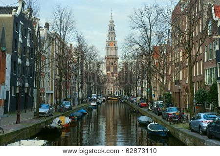 Westerkerk District In Amsterdam