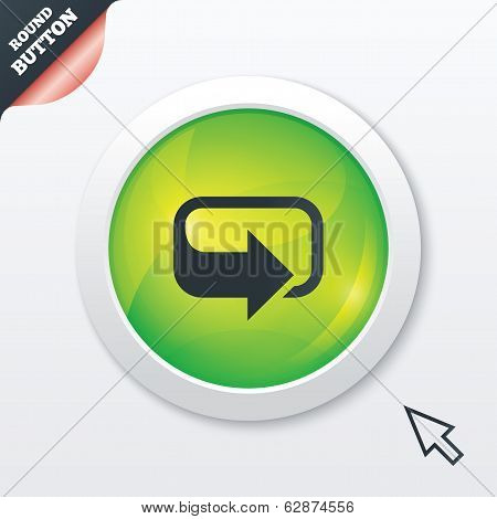 Rotation icon. Repeat symbol. Refresh sign.