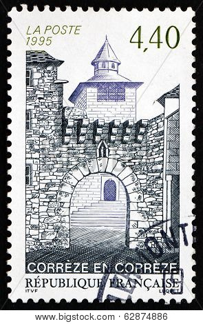 Postage Stamp France 1995 Town Of Correze, Limousin