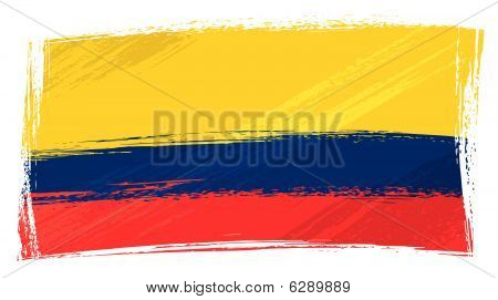Drapeau de l'Équateur de grunge