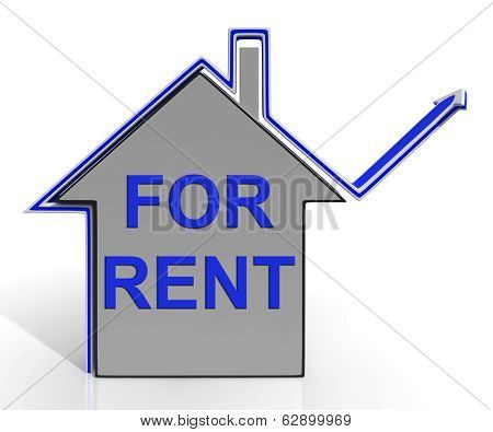 For Rent House Shows Landlord Leasing Property To Tennant