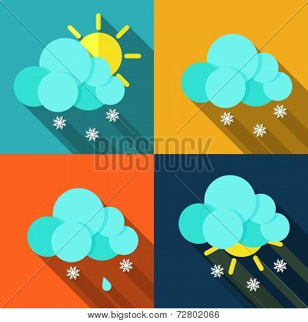 Meteorology Weather Icons With Modern Design