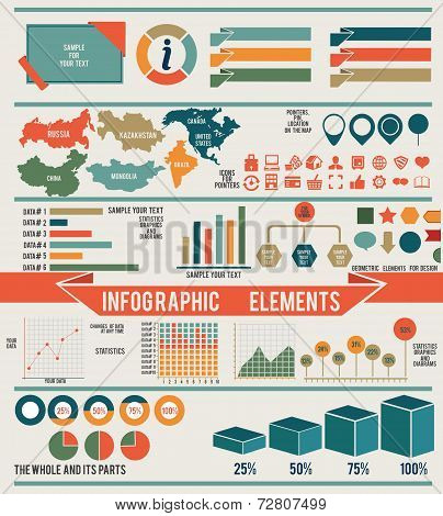 Set Of Infographic Elements For Design