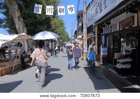 Local market Takayama Japan