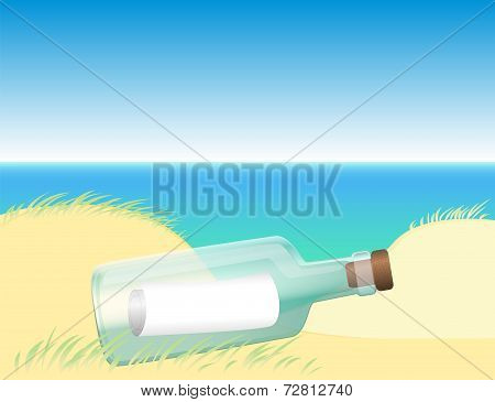 Message in a bottle beach