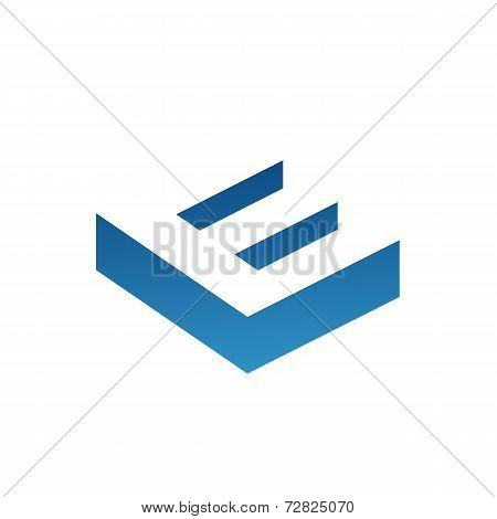 Letter E logo icon design template elements. Vector color sign.