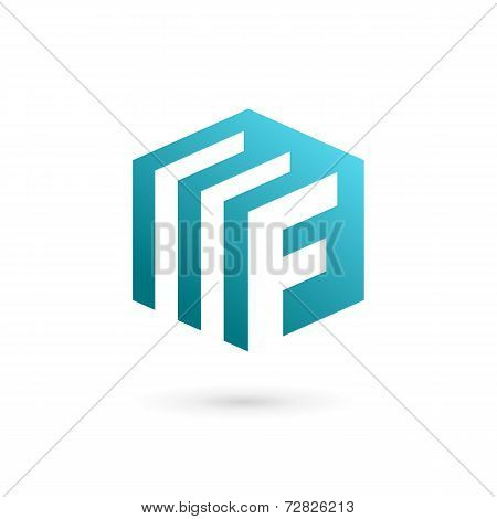 Letter F document logo, icon design template elements. Vector color sign.