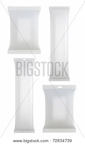 White Blank Packages For Design