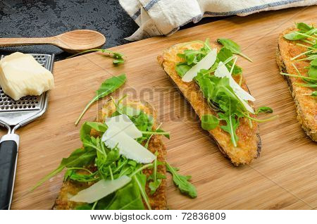 Fried Eggplant, Fried In Parmesan Crust