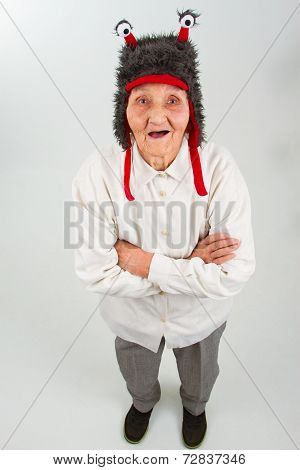Grandma In Funny Hat