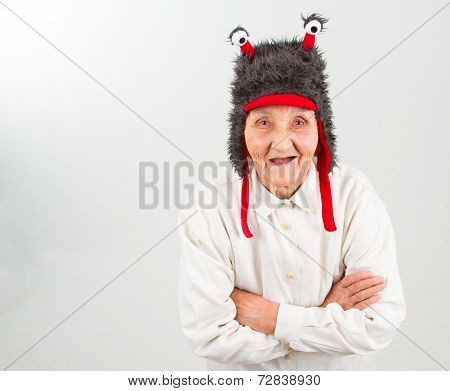 Grandma In Funny Hat