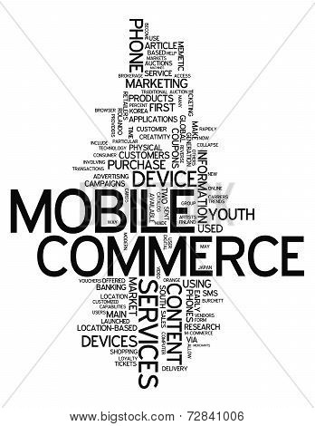Word Cloud Mobile Commerce