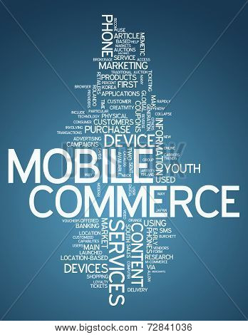 Word Cloud Mobile Commerce