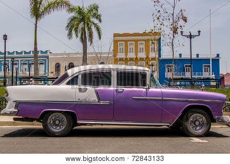 Classic american car in the streets of Havana, Cuba