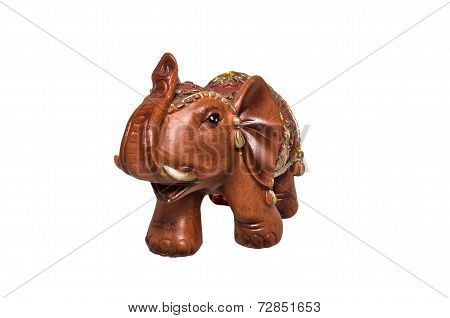 The Elephant Lifts A Trunk