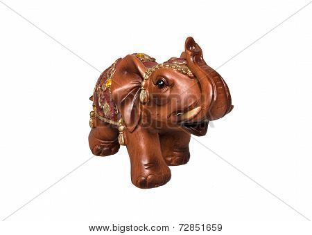 The Elephant Lifts A Trunk
