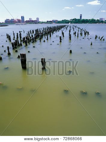 Old Pier Pylons.