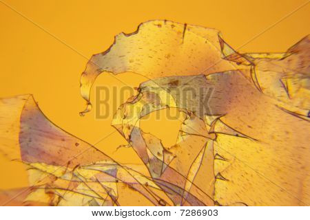 Micrograph Polarised แสงบนพลาสติก 02 เครียด