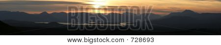 Highland solnedgang