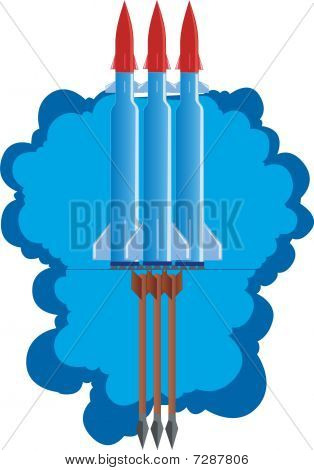 矢印とミサイル