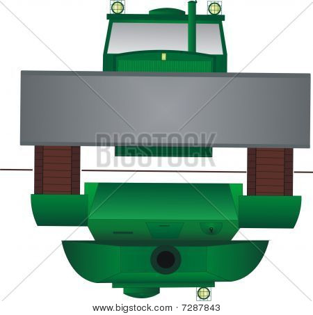 タンクとトラクター