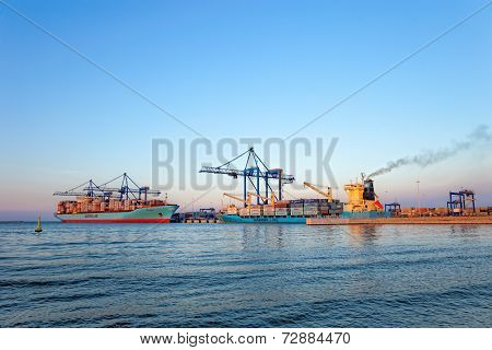 Container Terminal In Gdansk