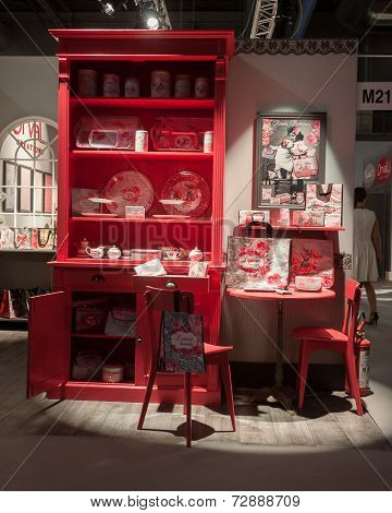 Furniture On Display At Homi, Home International Show In Milan, Italy